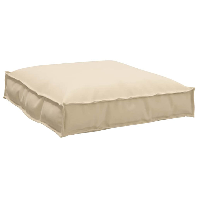 Vidaxl coussin beige 70 x 70 x 12 cm tissu oxford