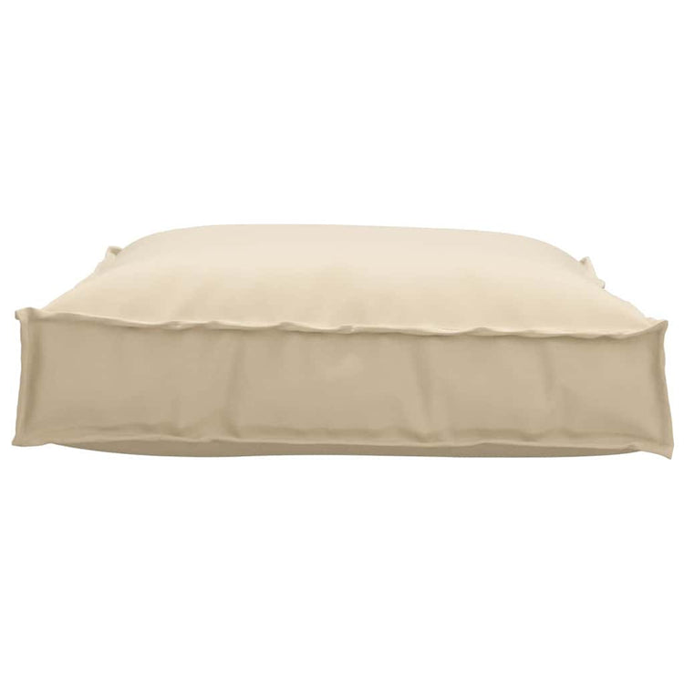 Vidaxl coussin beige 70 x 70 x 12 cm tissu oxford