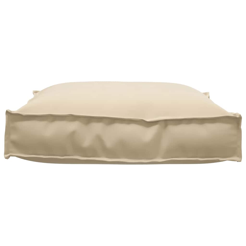 Vidaxl coussin beige 70 x 70 x 12 cm tissu oxford
