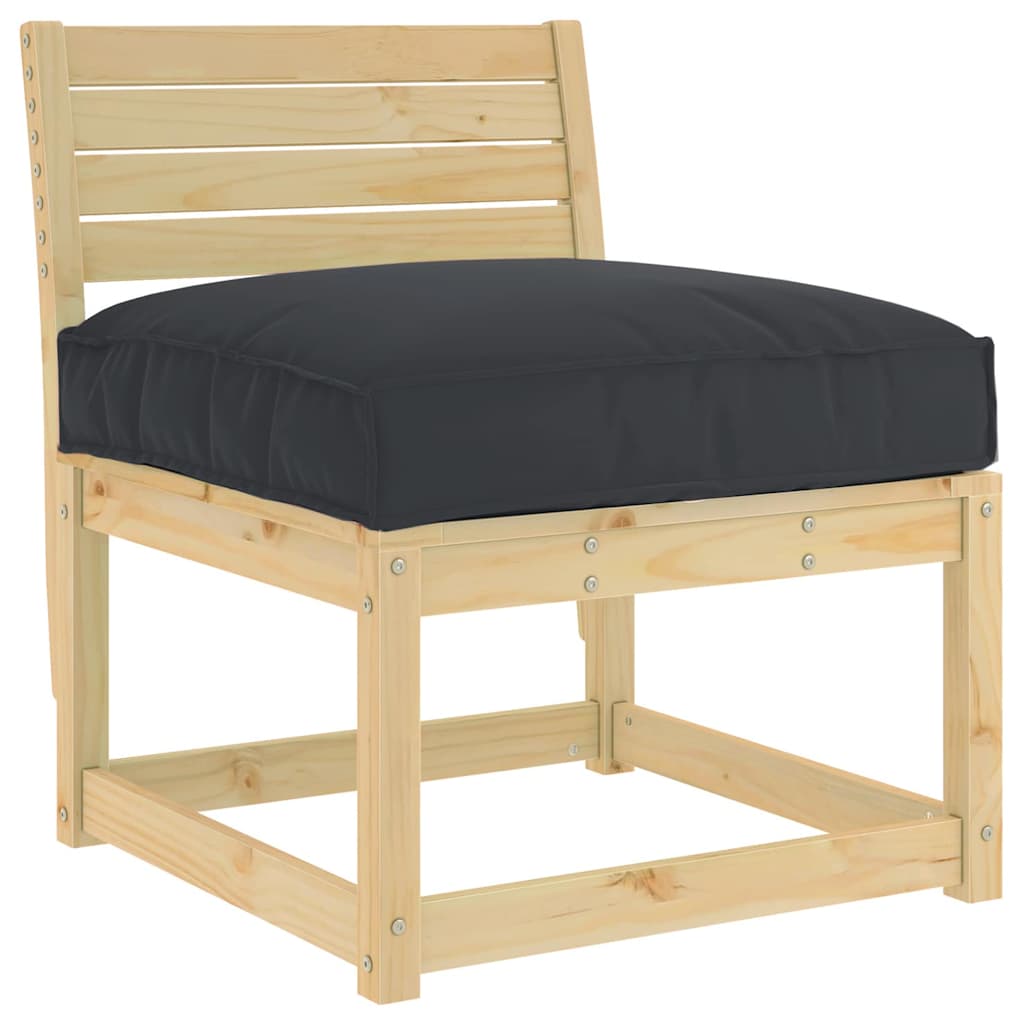 Vidaxx coussin noir 70 x 70 x 12 cm tissu oxford