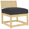 Vidaxx coussin noir 70 x 70 x 12 cm tissu oxford