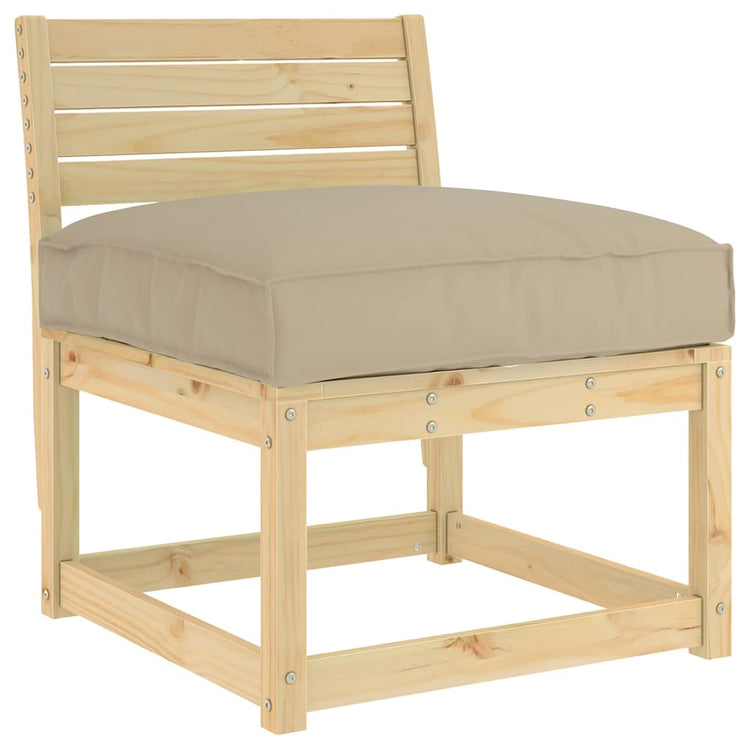 Vidaxx coussin taupe 70 x 70 x 12 cm tissu oxford