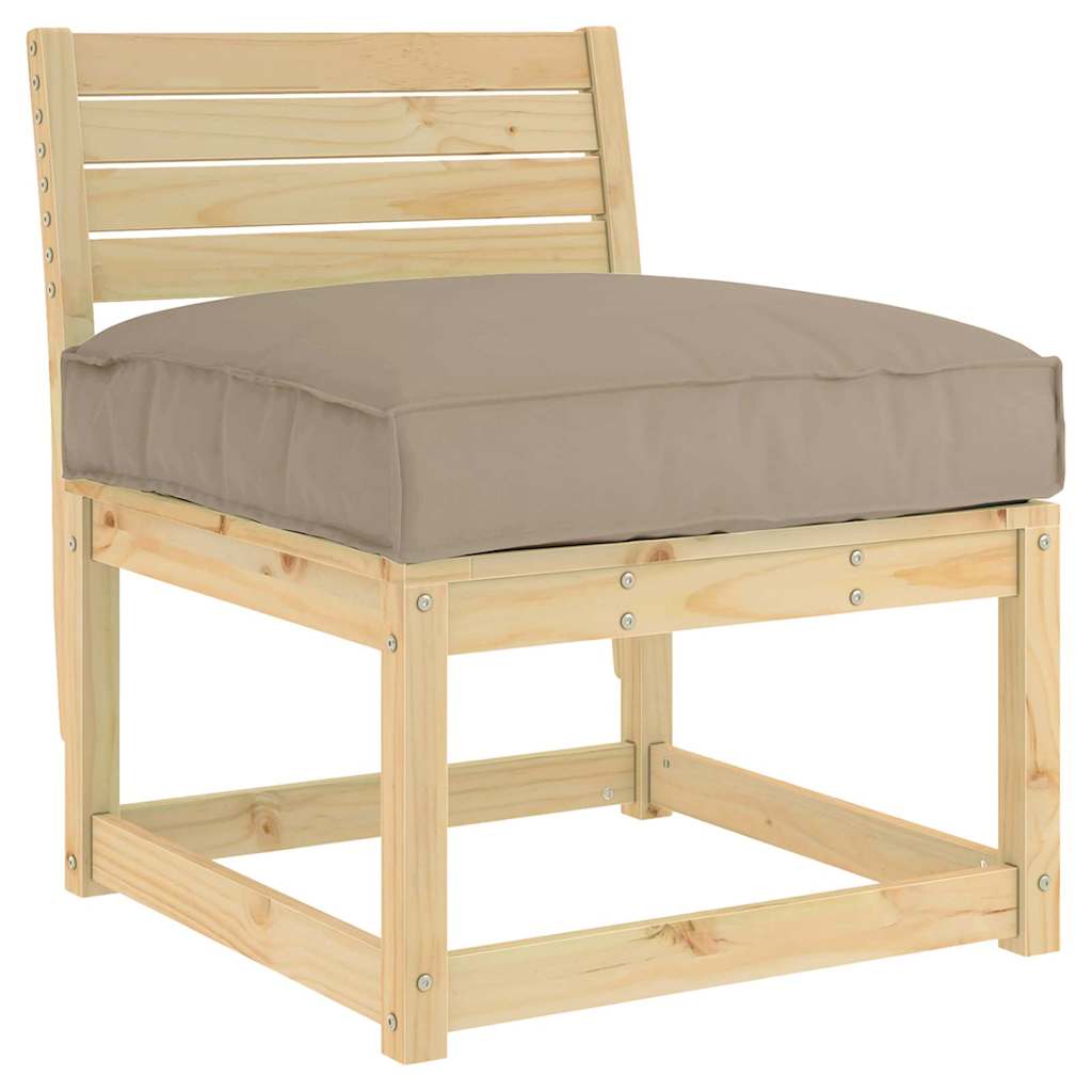 Vidaxx coussin taupe 70 x 70 x 12 cm tissu oxford
