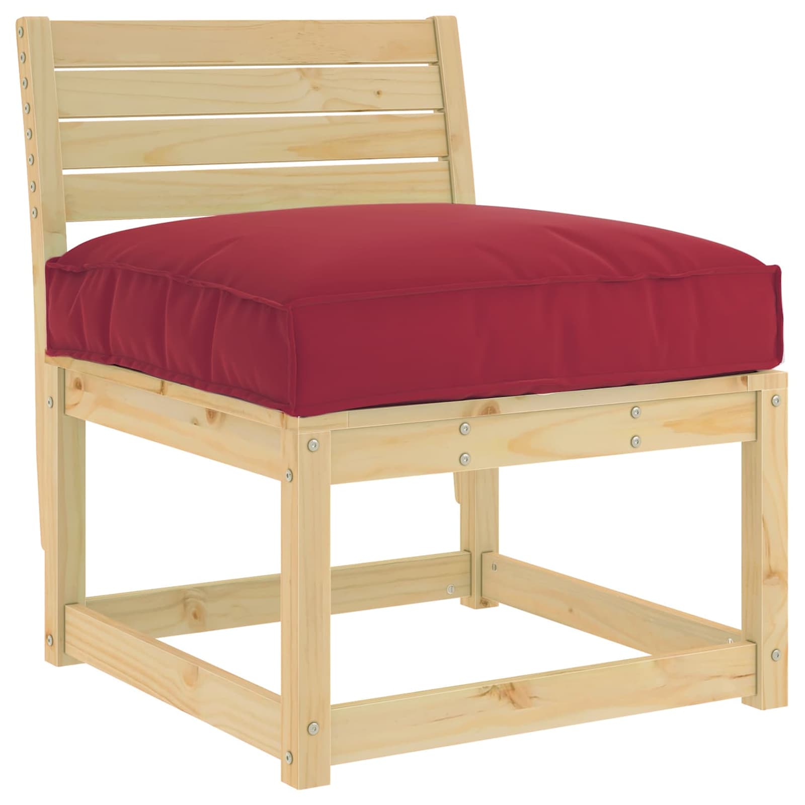 VidaXL coussin vin rouge 70 x 70 x 12 cm tissu oxford