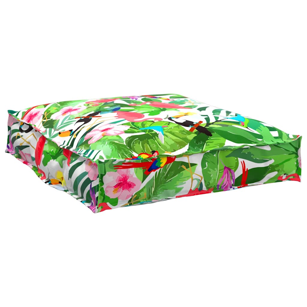 Vidaxx coussin fleurs multicolore 70 x 70 x 12 cm tissu oxford