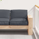 Vidaxl coussin anthracite 80 x 80 x 12 cm tissu oxford