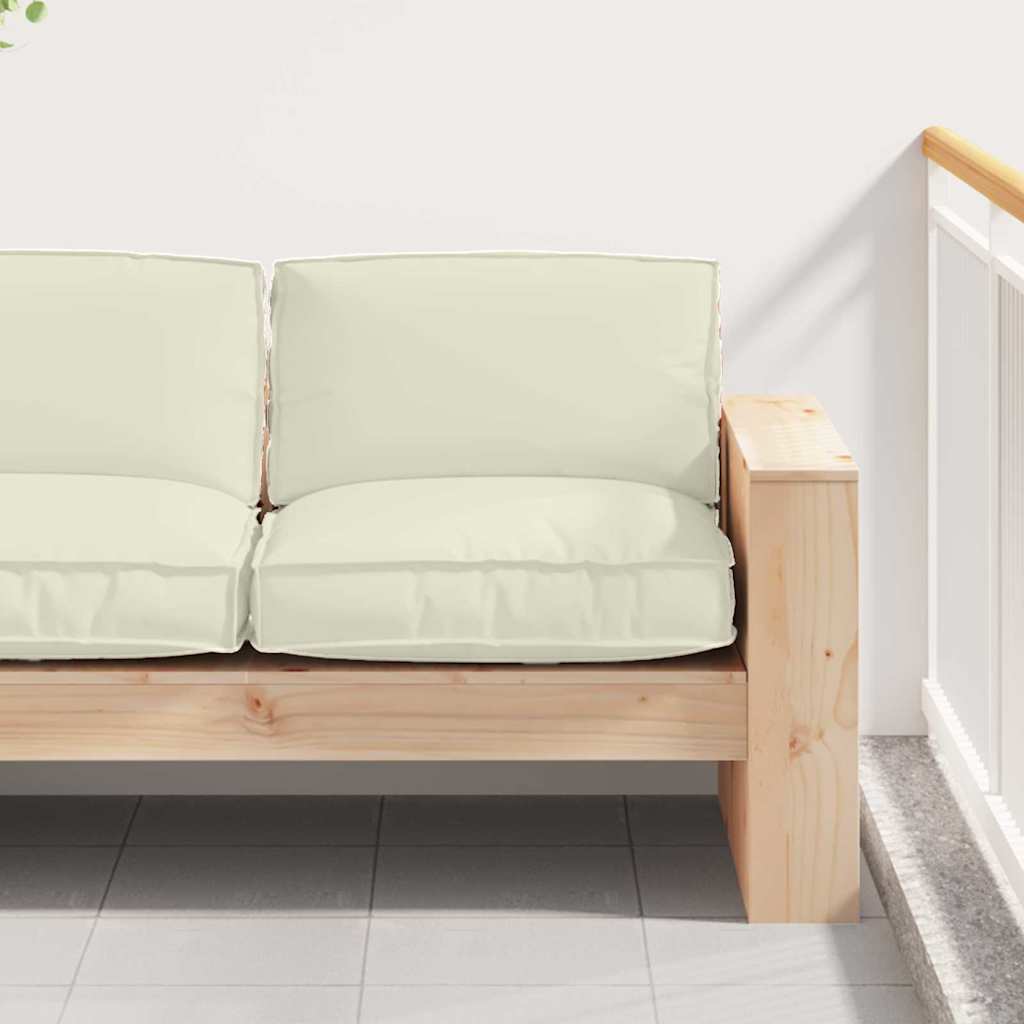 Vidaxl coussin crème 80 x 80 x 12 cm tissu oxford