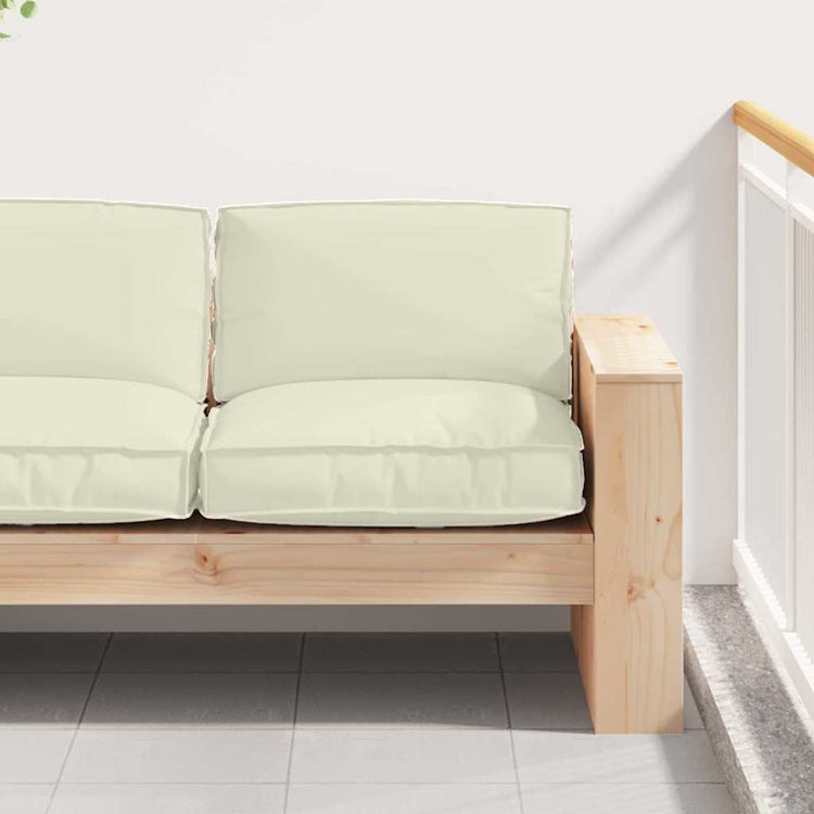 Vidaxl coussin crème 80 x 80 x 12 cm tissu oxford