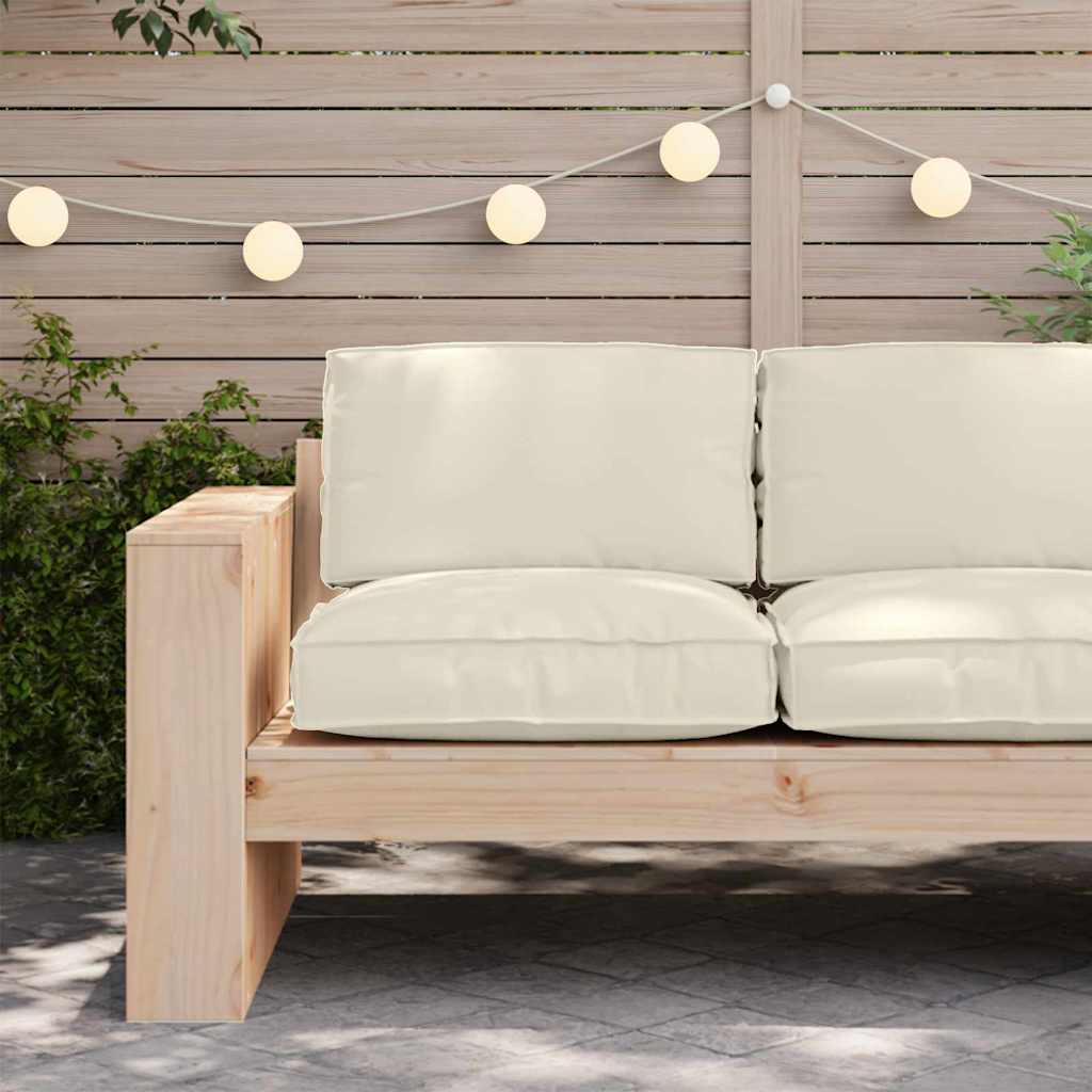 Vidaxl coussin crème 80 x 80 x 12 cm tissu oxford