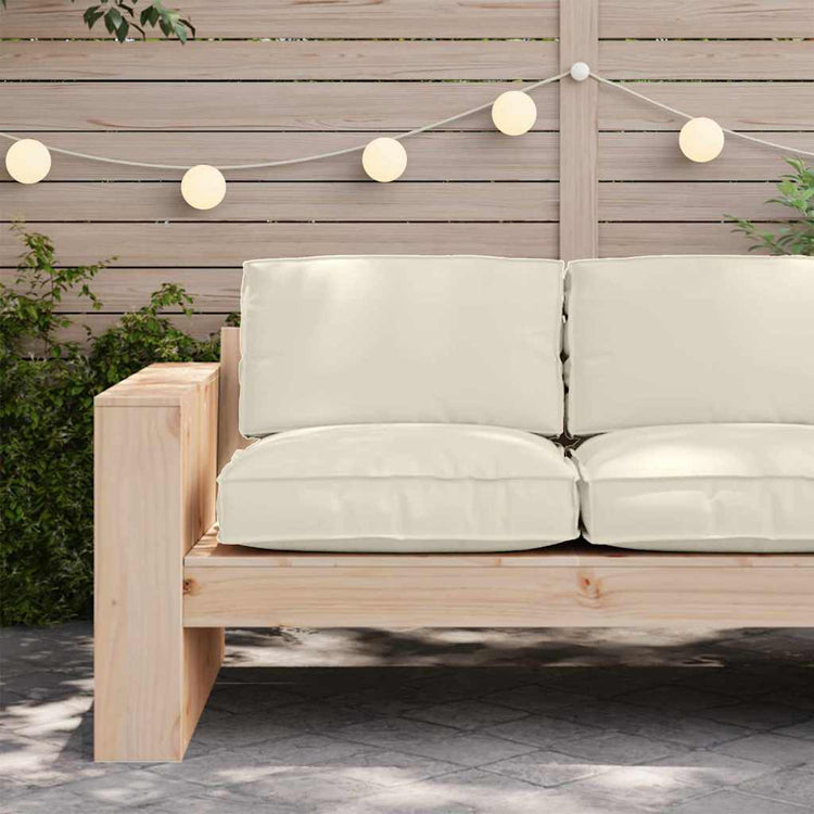 Vidaxl coussin crème 80 x 80 x 12 cm tissu oxford