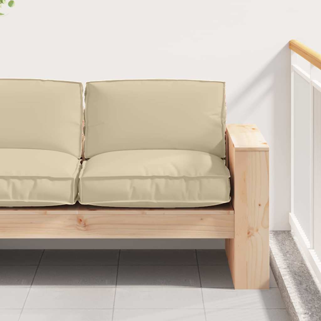 Vidaxl coussin beige 80 x 80 x 12 cm tissu oxford