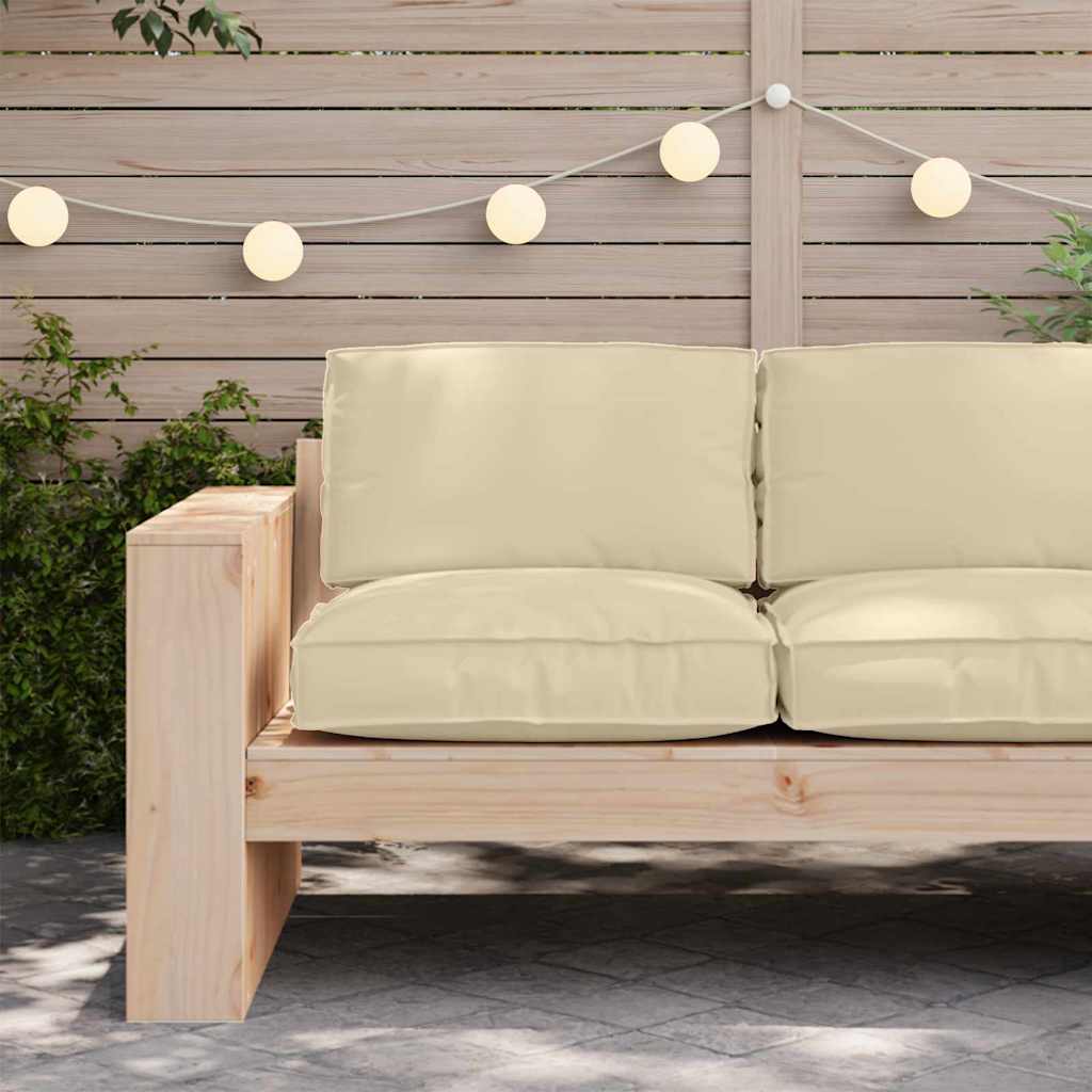 Vidaxl coussin beige 80 x 80 x 12 cm tissu oxford