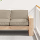 Vidaxx coussin taupe 80 x 80 x 12 cm tissu oxford