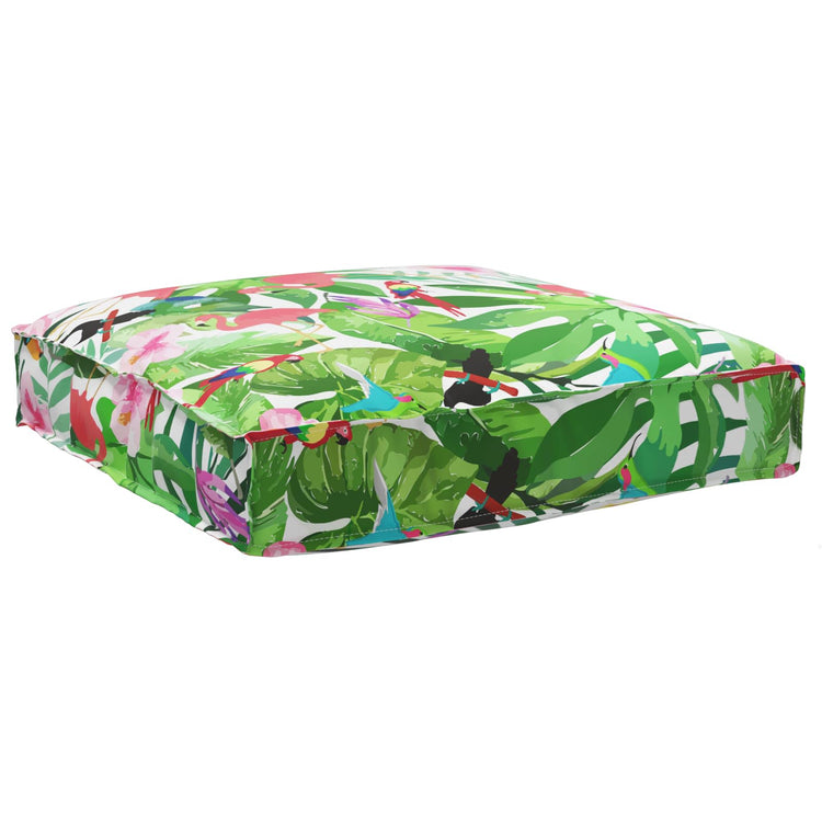 Vidaxx coussin fleurs multicolore 80 x 80 x 12 cm tissu oxford