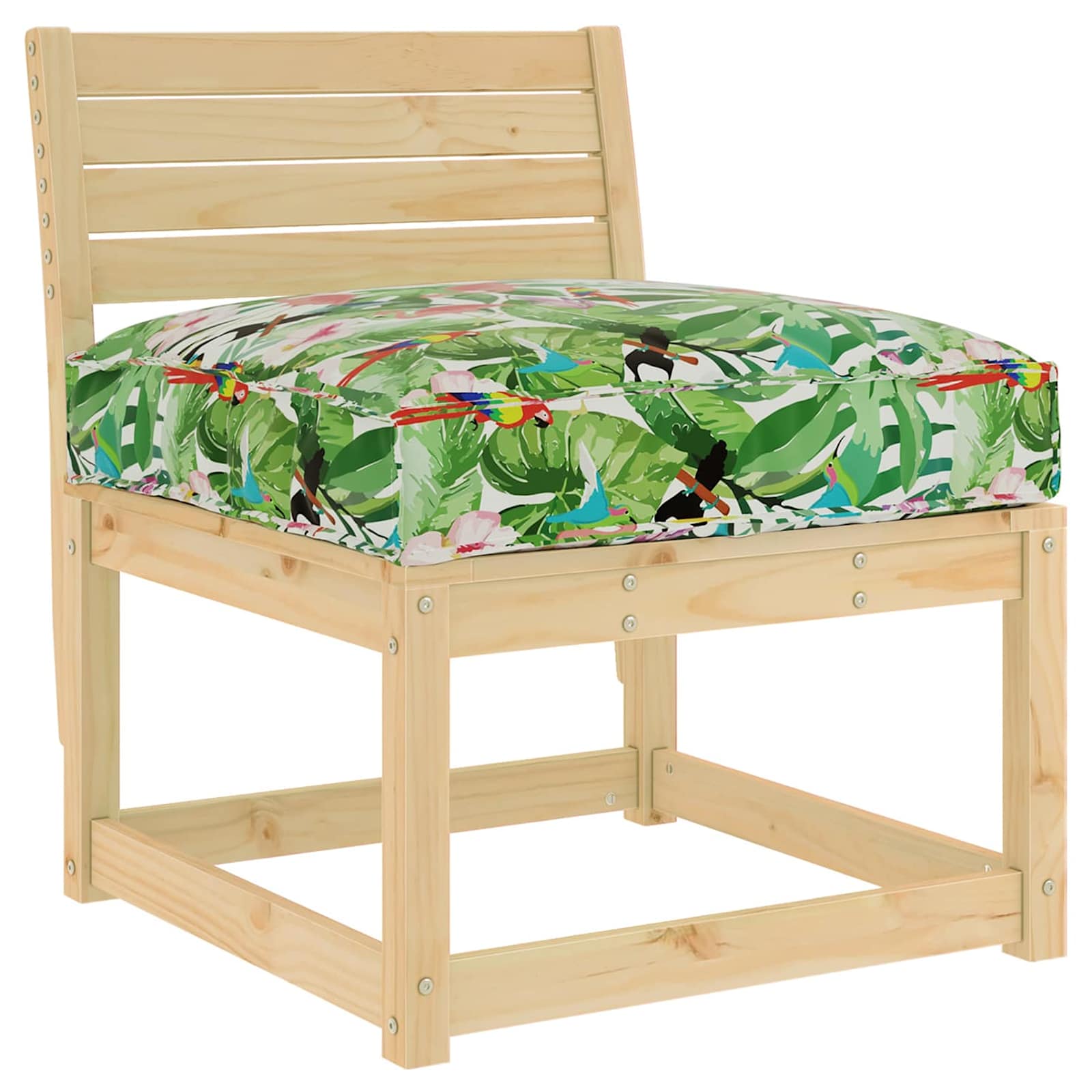 Vidaxx coussin fleurs multicolore 80 x 80 x 12 cm tissu oxford