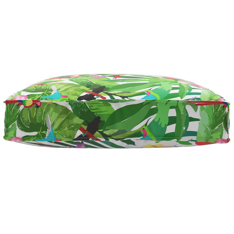 Vidaxx coussin fleurs multicolore 80 x 80 x 12 cm tissu oxford