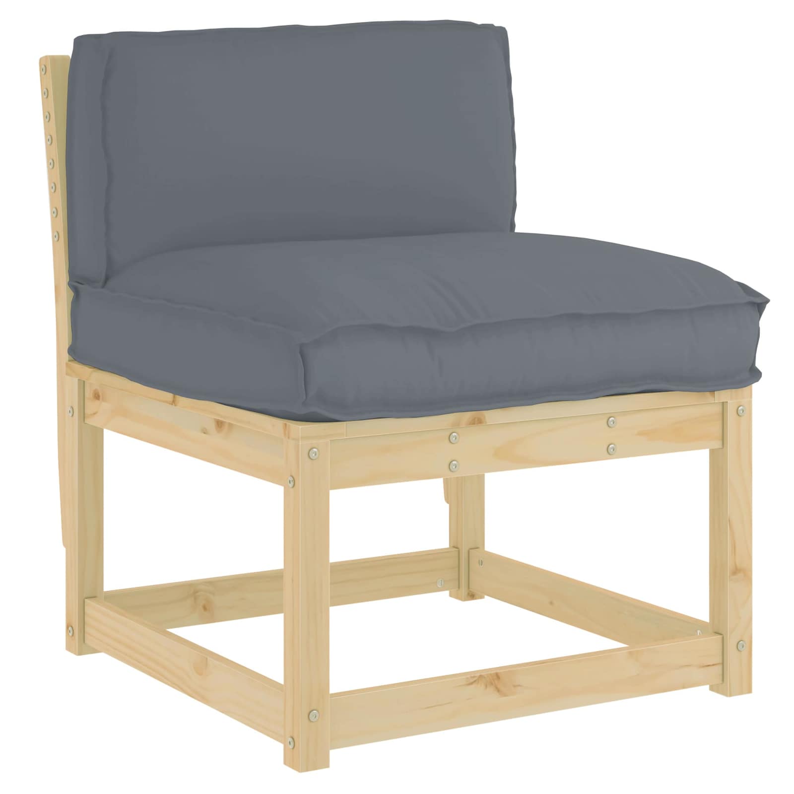 Vidaxl coussin anthracite 70 x 40 x 12 cm tissu oxford