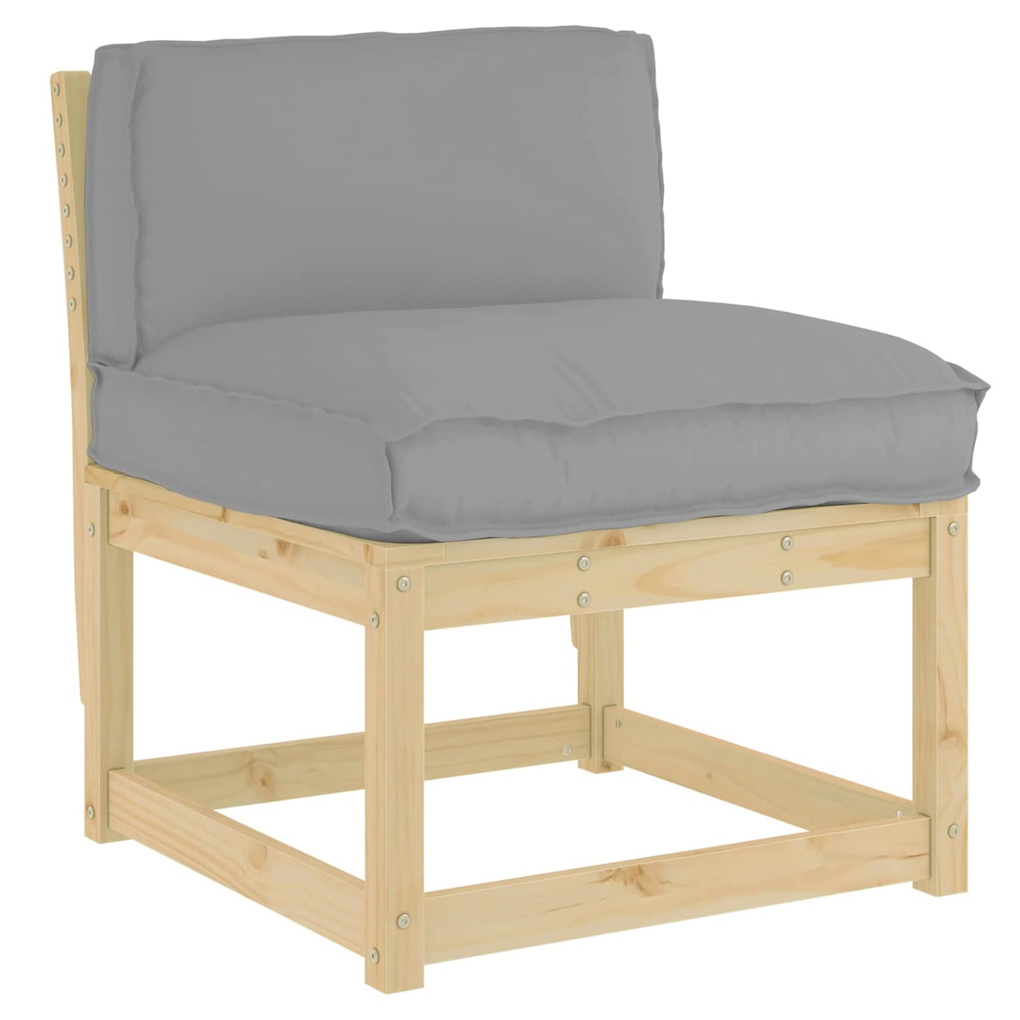 Vidaxx coussin gris 70 x 40 x 12 cm tissu oxford
