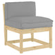 Vidaxx coussin gris 70 x 40 x 12 cm tissu oxford