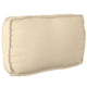 Vidaxl coussin beige 70 x 40 x 12 cm tissu oxford