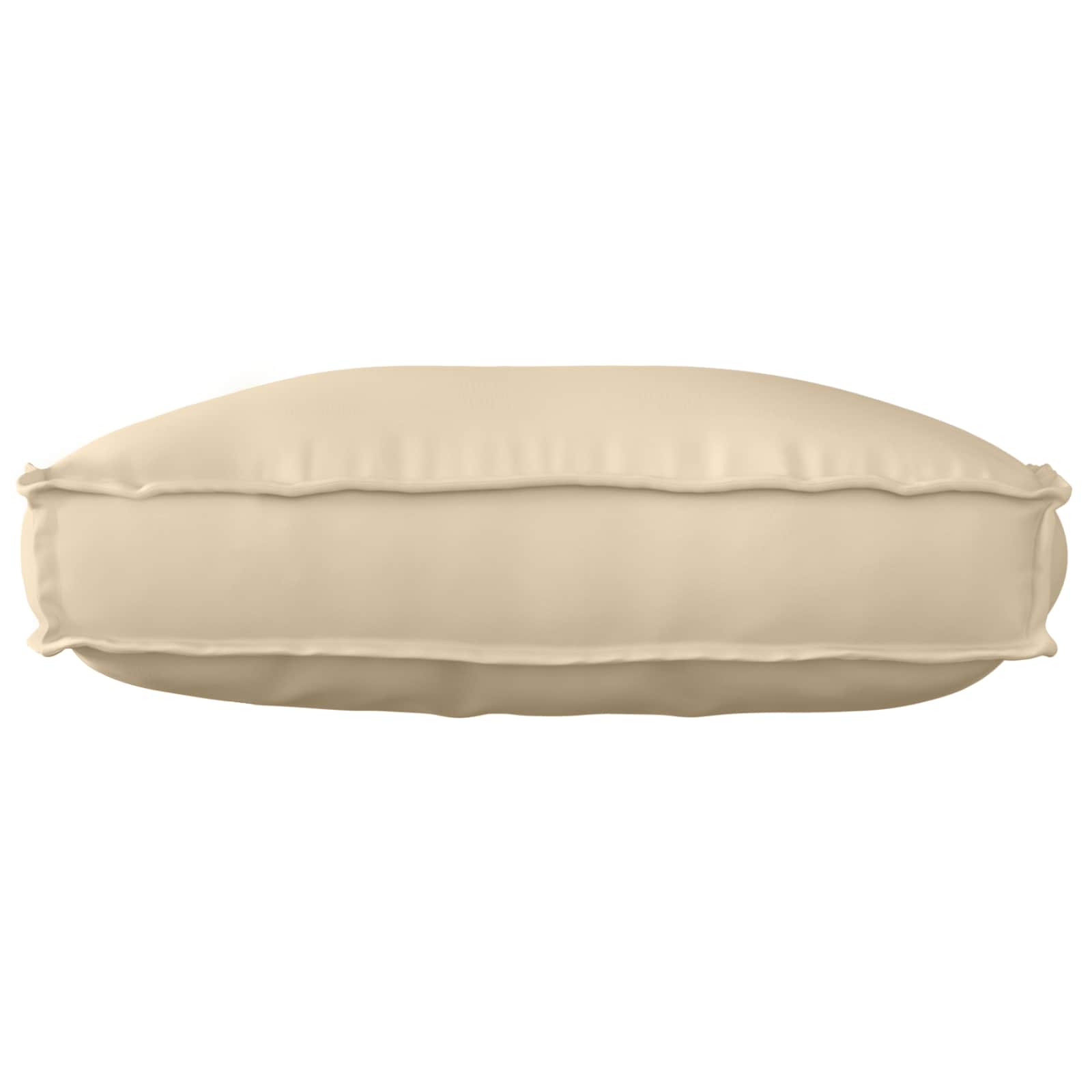 Vidaxl coussin beige 70 x 40 x 12 cm tissu oxford