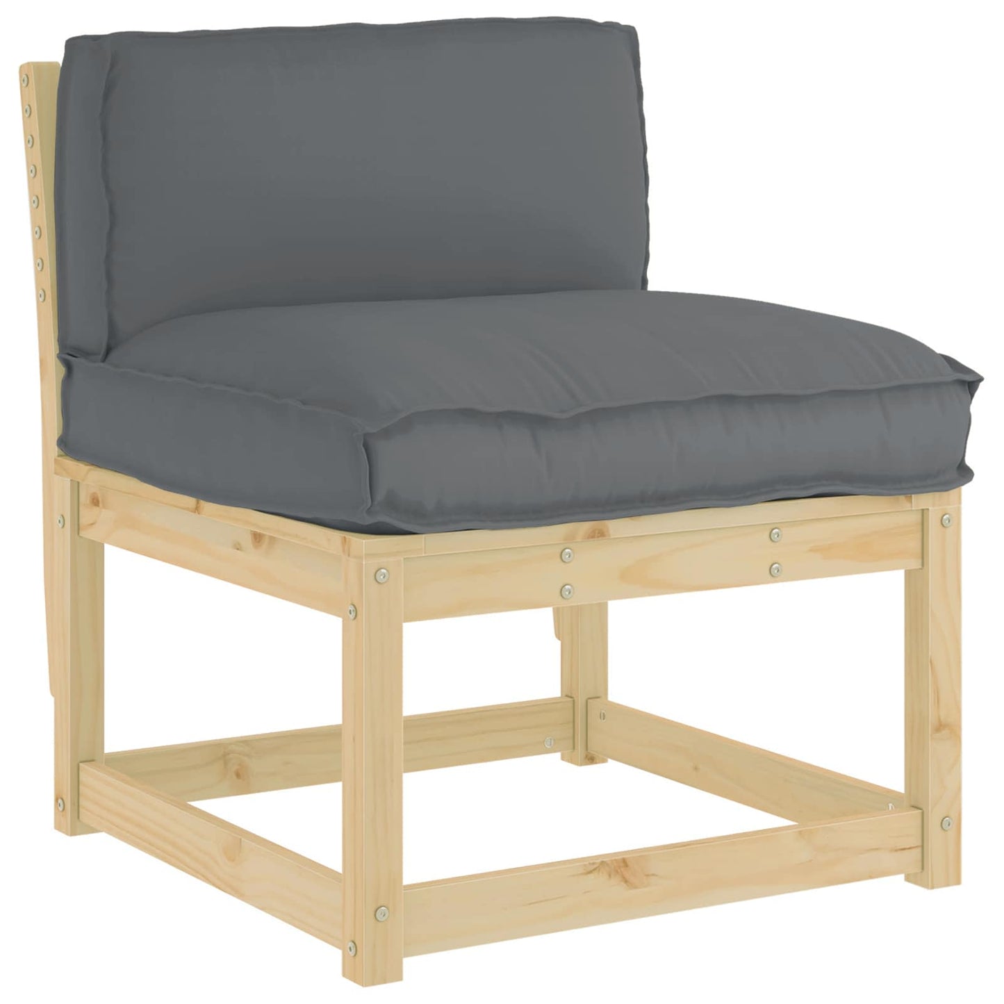 Vidaxl coussin anthracite 80 x 40 x 12 cm tissu oxford