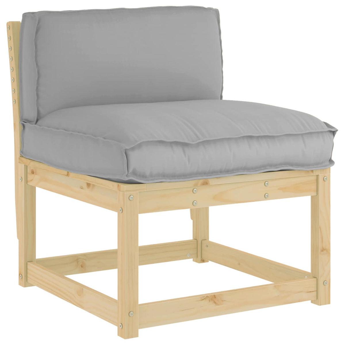 Vidaxx coussin gris 80 x 40 x 12 cm tissu oxford