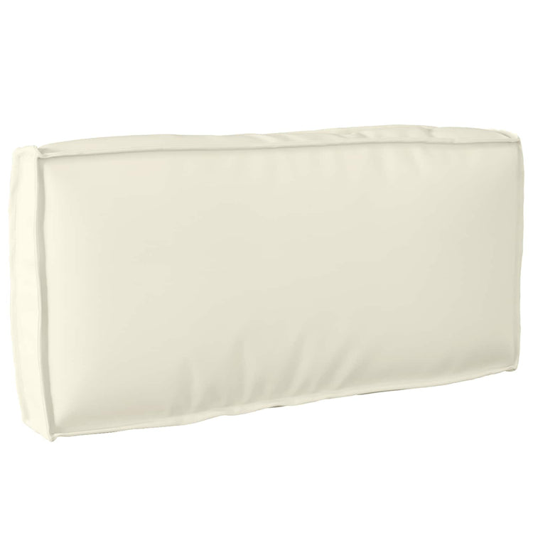 Vidaxl coussin crème 80 x 40 x 12 cm tissu oxford