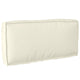 Vidaxl coussin crème 80 x 40 x 12 cm tissu oxford