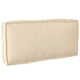 Vidaxl coussin beige 80 x 40 x 12 cm tissu oxford
