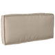 Vidaxx coussin taupe 80 x 40 x 12 cm tissu oxford