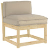 Vidaxx coussin taupe 80 x 40 x 12 cm tissu oxford