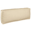 VidaXL coussin beige 120 x 40 x 12 cm tissu oxford