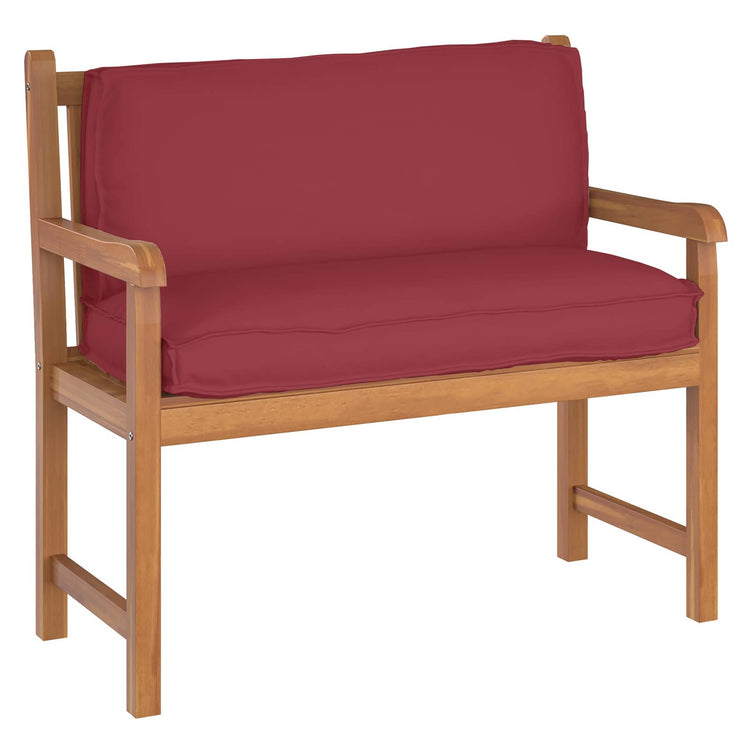 VidaXL coussin vin rouge 120 x 40 x 12 cm tissu oxford