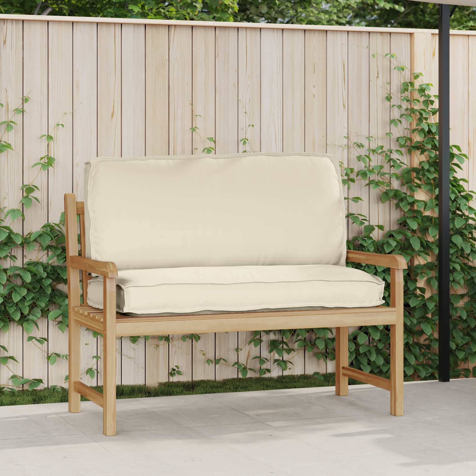 Vidaxx coussin crème 120 x 50 x 12 cm tissu oxford