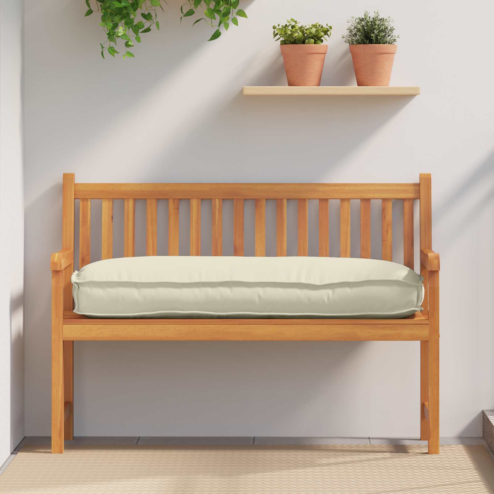 Vidaxx coussin crème 120 x 50 x 12 cm tissu oxford
