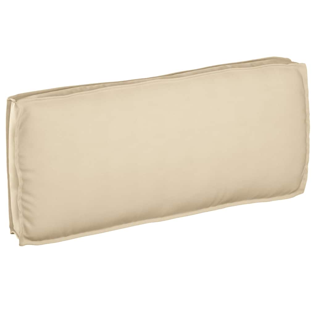 Vidaxl coussin beige 120 x 50 x 12 cm tissu oxford