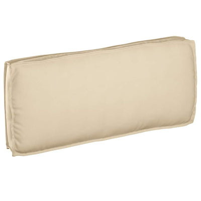 Vidaxl coussin beige 120 x 50 x 12 cm tissu oxford