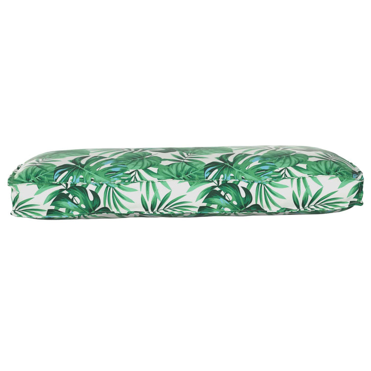 Vidaxxl coussin motif feuille feuille 120 x 50 x 12 cm tissu oxford