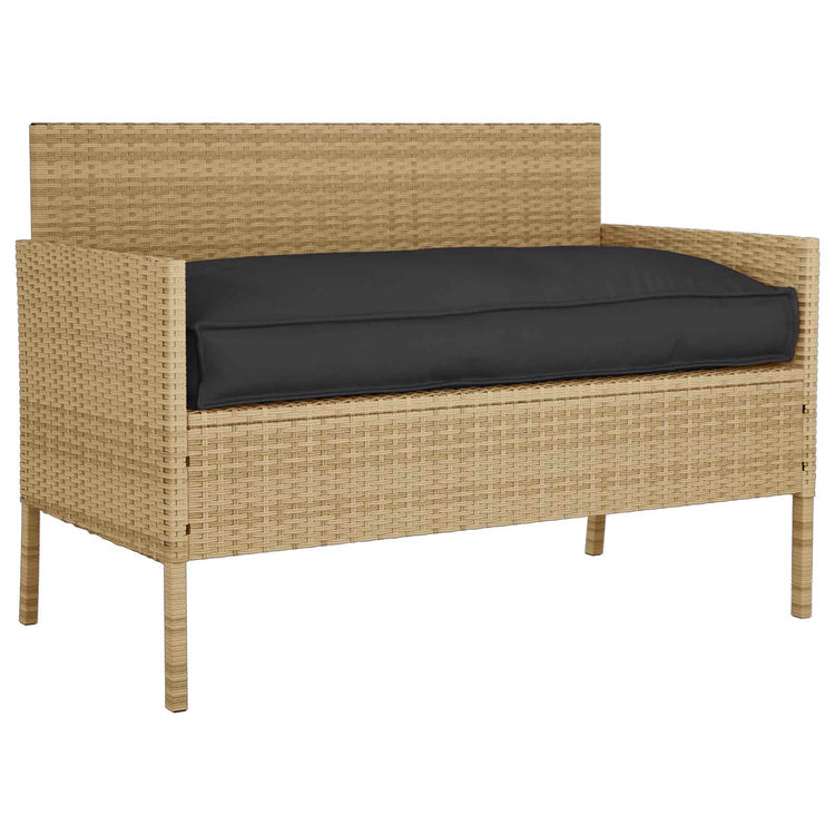 Vidaxx coussin noir 120 x 60 x 12 cm tissu oxford