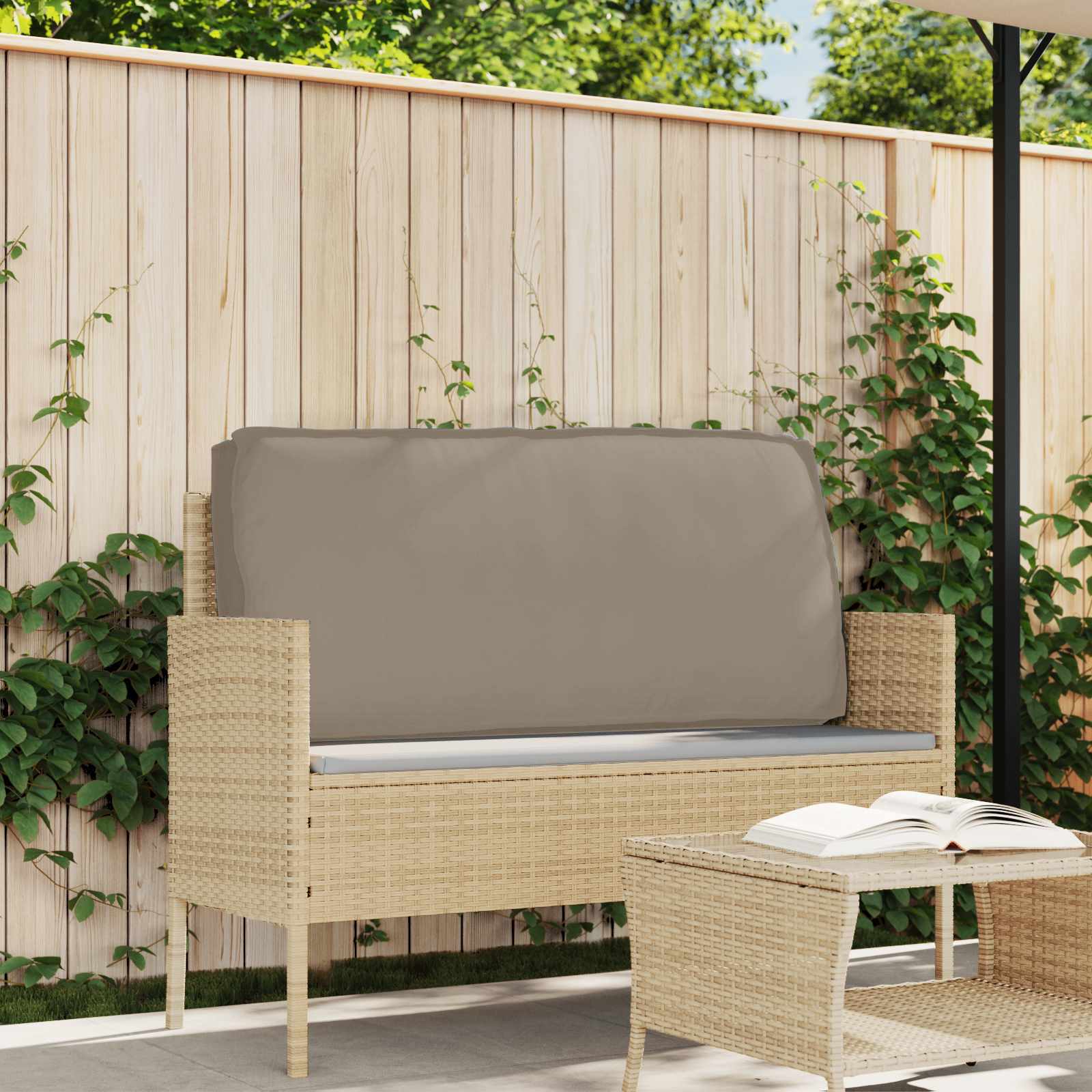 VidaXL coussin taupe 150 x 40 x 8 cm tissu oxford