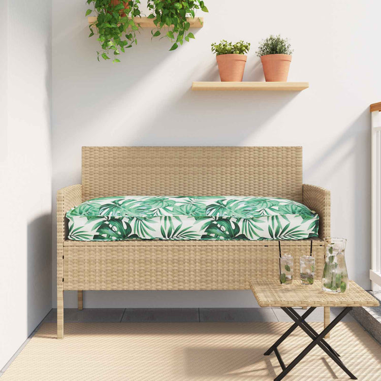 Vidaxxl coussin motif feuille feuille 80 x 80 x 52 cm tissu oxford
