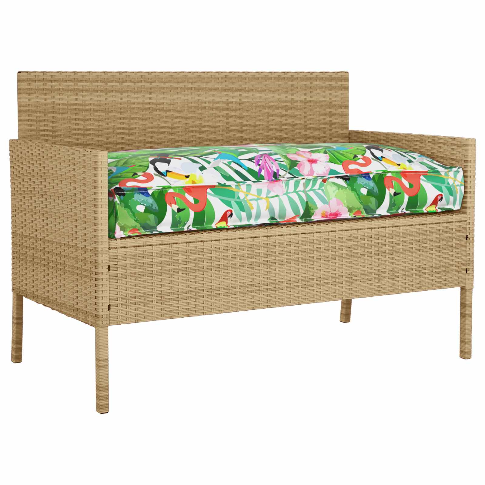 Vidaxx coussin fleurs multicolore 120 x 60 x 12 cm tissu oxford