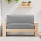 Vidaxx coussin gris 120 x 80 x 12 cm tissu oxford