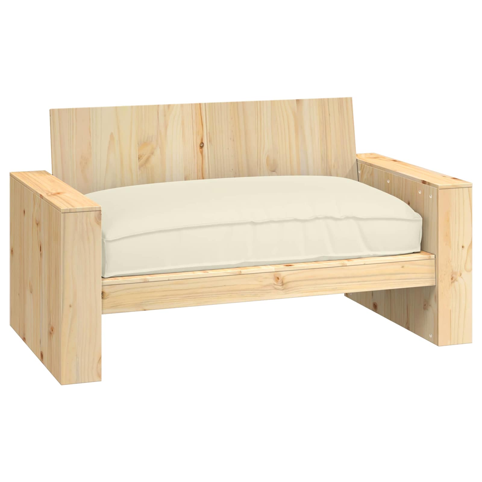 VidaXL coussin crème 120 x 80 x 12 cm tissu oxford