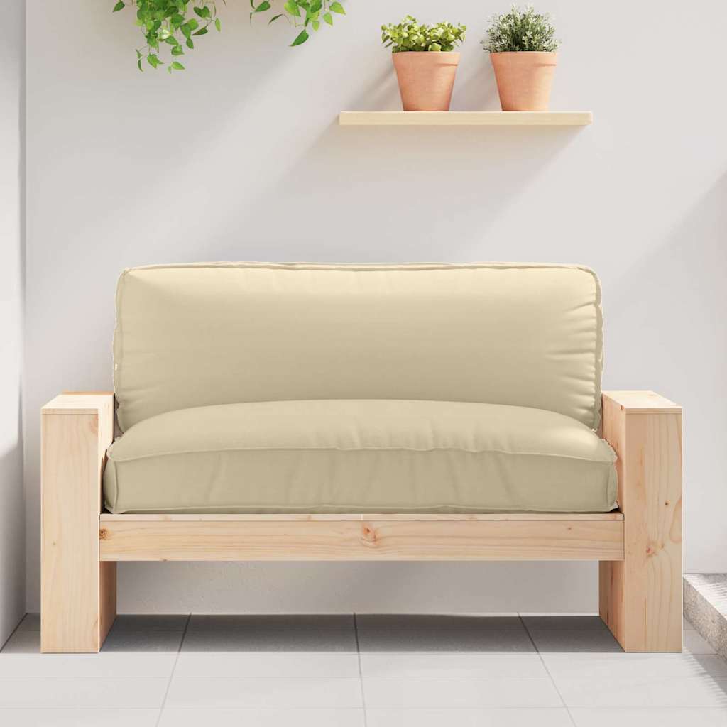 VidaXL coussin beige 120 x 80 x 12 cm tissu oxford