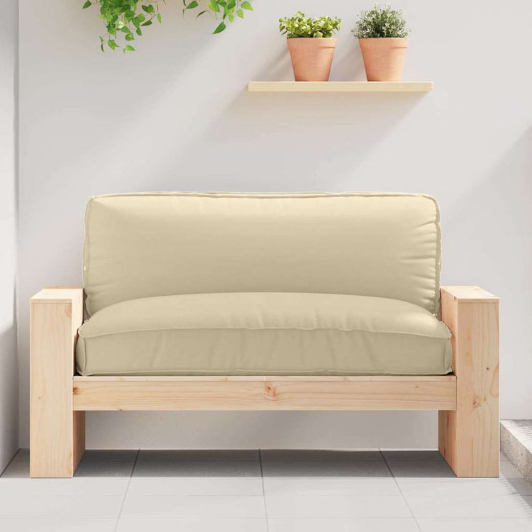 VidaXL coussin beige 120 x 80 x 12 cm tissu oxford