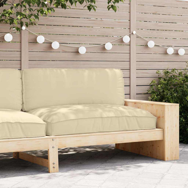 VidaXL coussin beige 120 x 80 x 12 cm tissu oxford