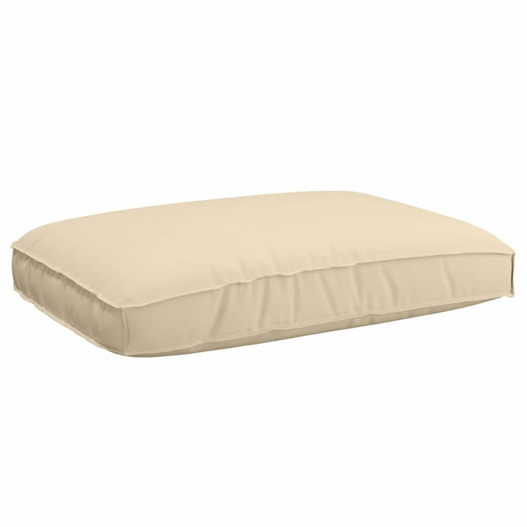 VidaXL coussin beige 120 x 80 x 12 cm tissu oxford