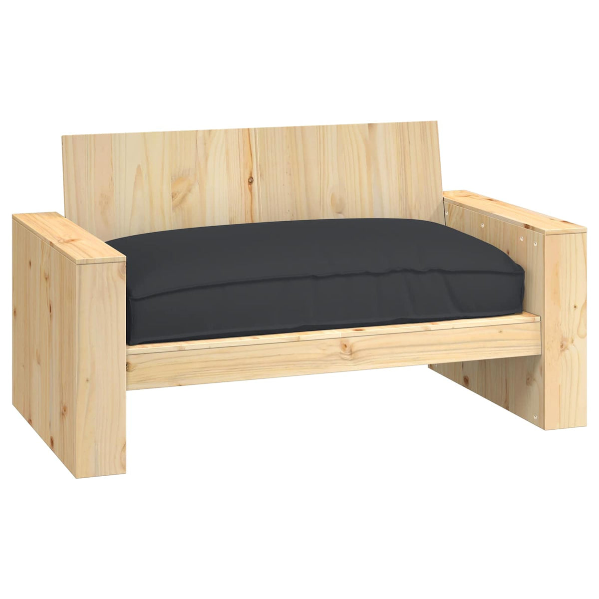 Vidaxx coussin noir 120 x 80 x 12 cm tissu oxford